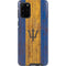 Barbados Flag Dark Wood Galaxy S20 Plus Pro Case
